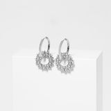 Livigno Due Silver Earrings w. Zirconias