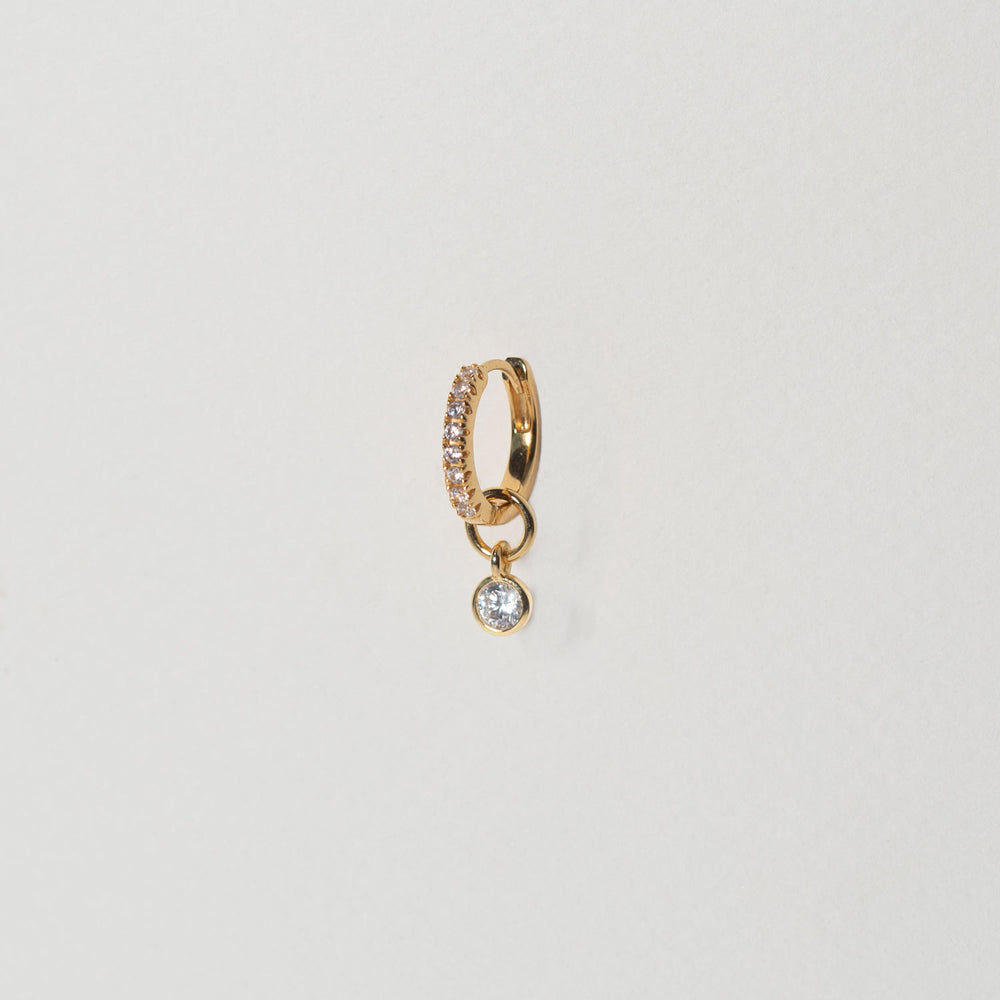 Ghiera Uno 18K Gold Plated Pendant w. Zirconia