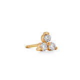 Fryd Large 18K Gold Stud w. Diamonds