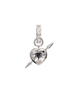 Rebel Love Silver Earring w. Clear Quartz