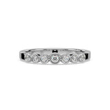 Asha 14k Hvidgulds Ring m. Diamanter