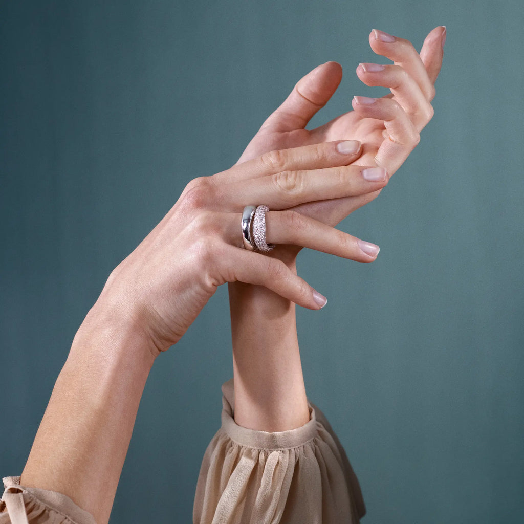 Love 5 Pavé 18K Hvidguld Ring m. Diamant