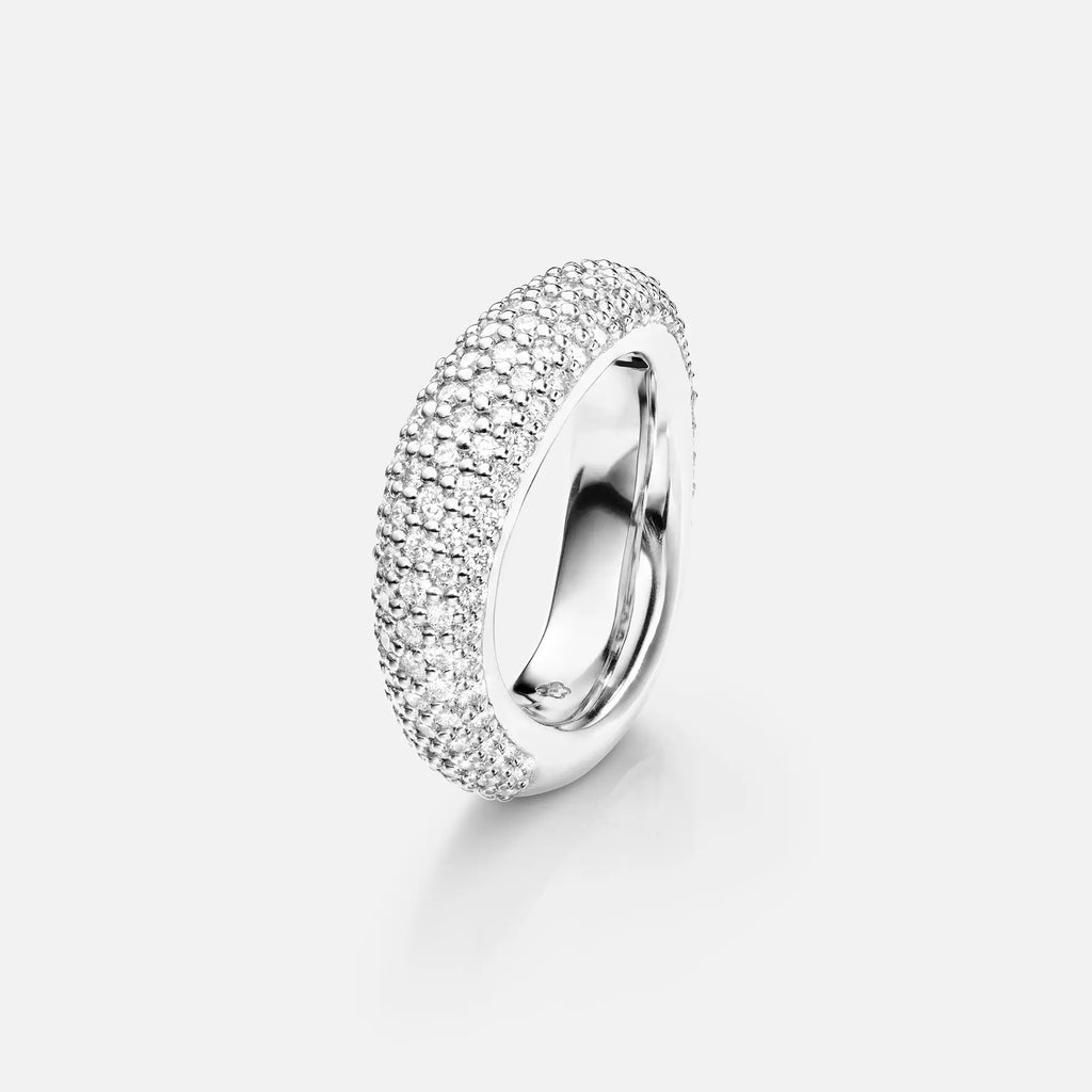 Love 5 Pavé 18K Hvidguld Ring m. Diamant