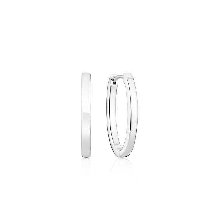 Ellisse Pianura Piccolo Silver Hoops