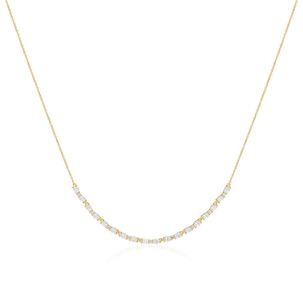 Ellera Ovale 18K Gold Plated Necklace w. Zirconia