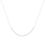 Ellera Ovale Silver Necklace w. Zirconia