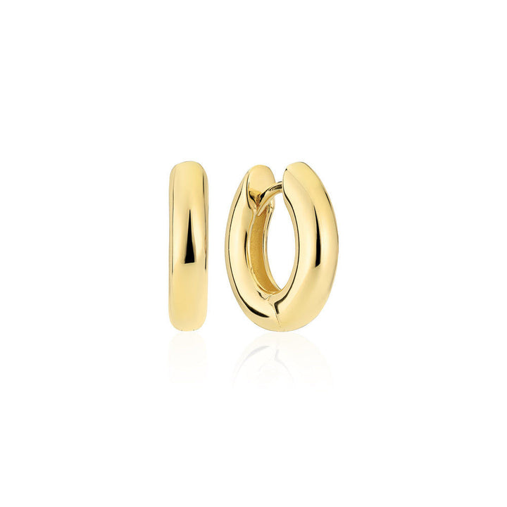 Carrara Pianura Small 18K Gold Plated Hoops