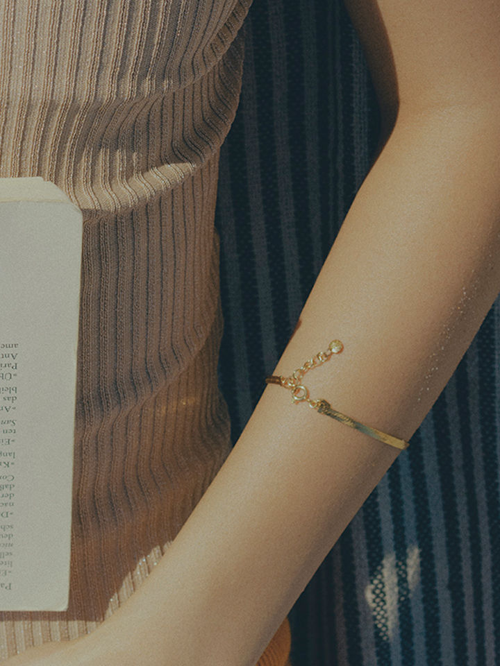 Sentiero Forgyldt Armbånd