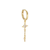 Dala Diamant Lucky Lumen Clicker 9k Guld Hoop m. Diamant