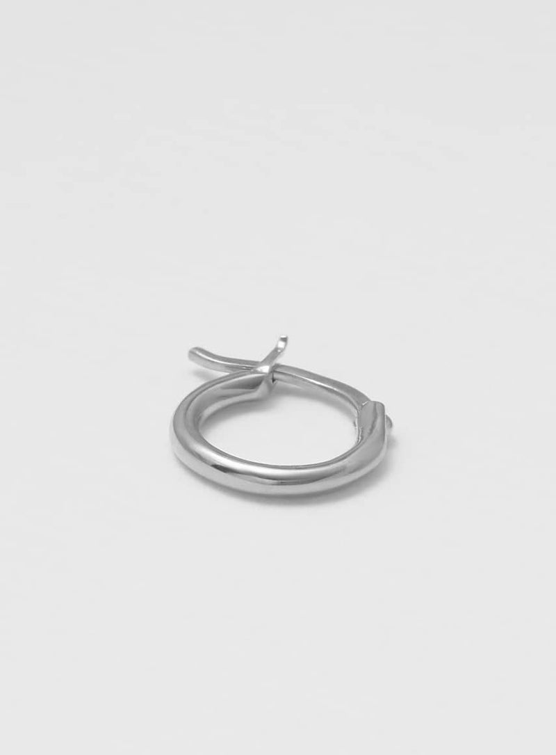 Wire Shiny Silver 12 mm Hoop