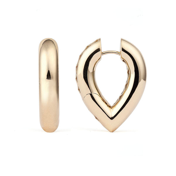 Drop Link Store (28 mm) 18K Guld Hoops