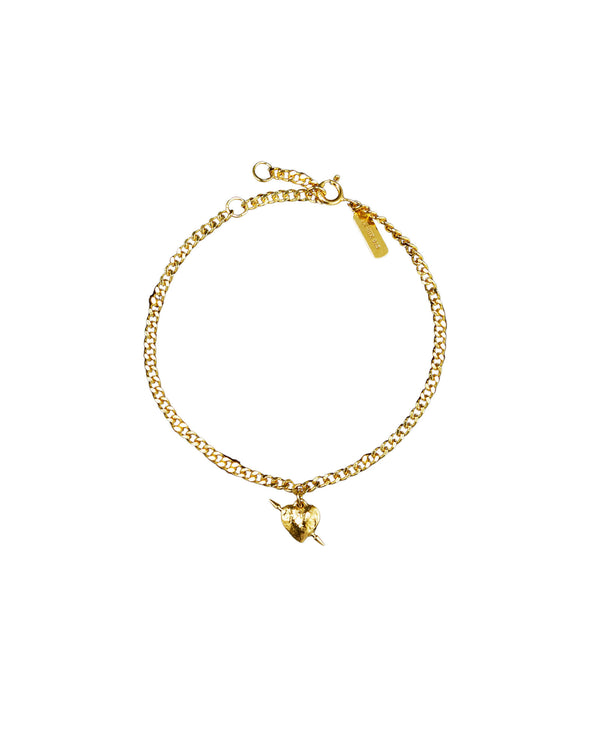 Tuvstarr's Heart Gold Plated Bracelet