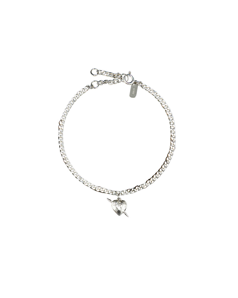 Tuvstarr's Heart Silver Bracelet