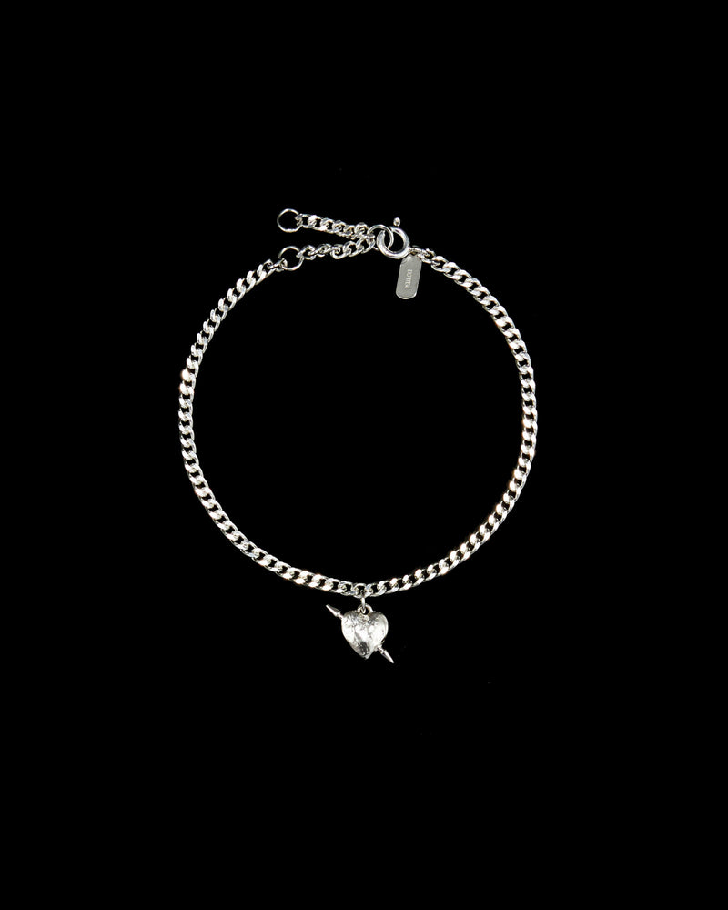 Tuvstarr's Heart Silver Bracelet