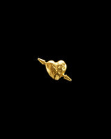 Tuvstarr's Heart Gold Plated Stud