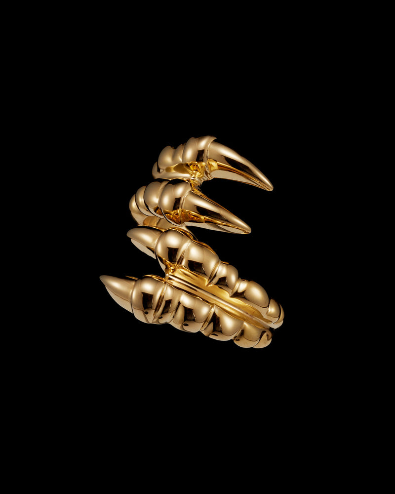Claw Double Gold Plated Ring