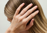 Flowy 14k eller 18k Hvidguld Ring m. Lab-Grown Diamanter