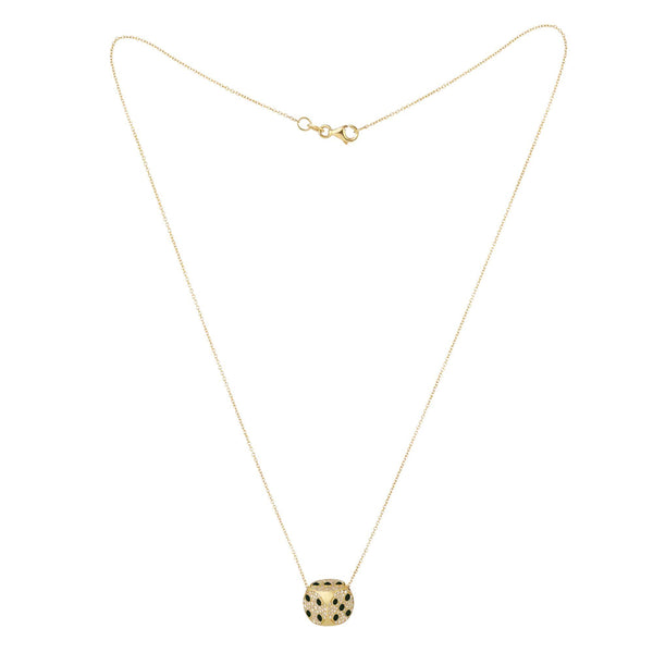 Mini Hasard 18K Gold Necklace w. Lab-Grown Diamonds