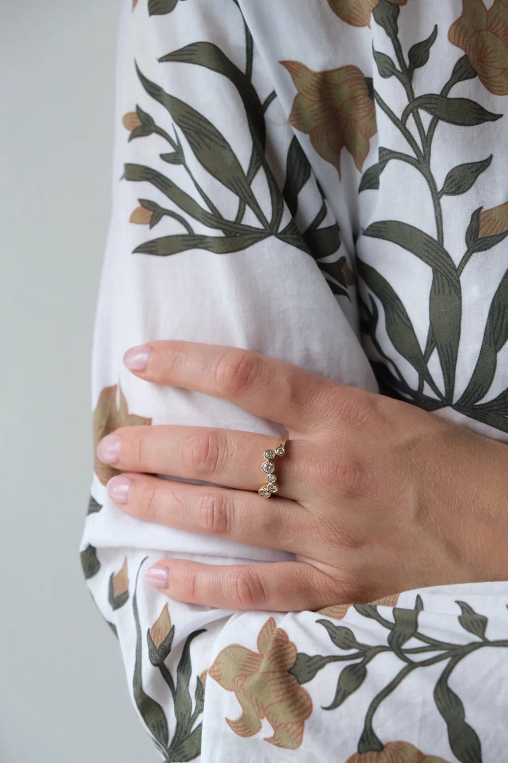 Sofia 14k Gold Ring w. Diamanten