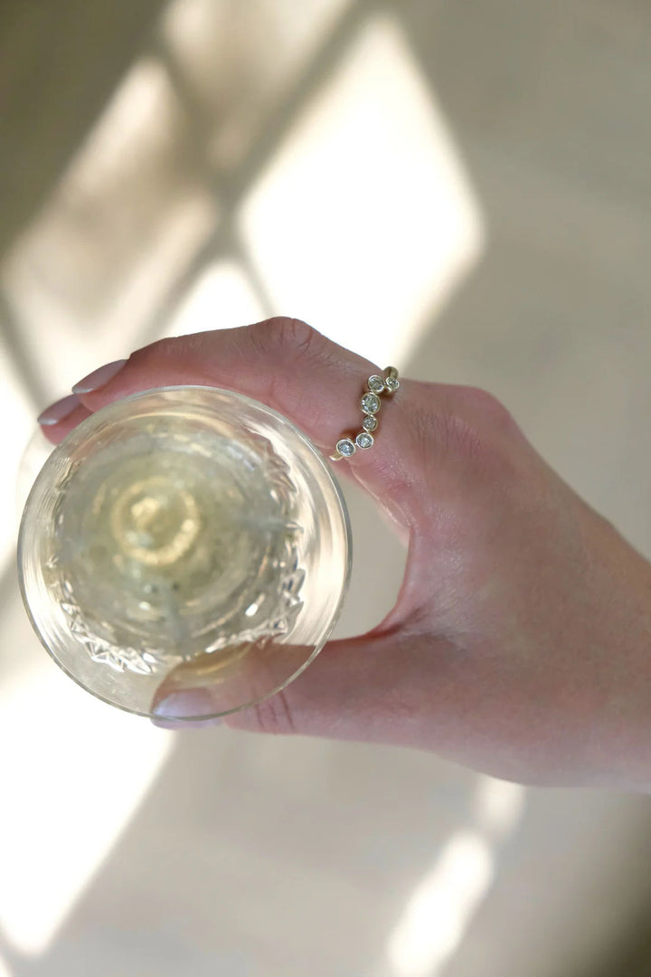 Sofia 14K Gold Ring w. Diamonds