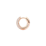Absolute Small (Tight) 18K Rosegold Hoops w. Diamonds