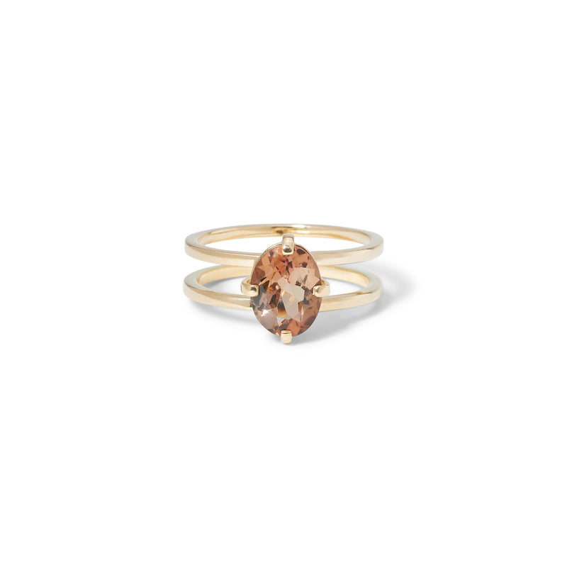 Nebula 18K Gold Ring w. Tourmaline