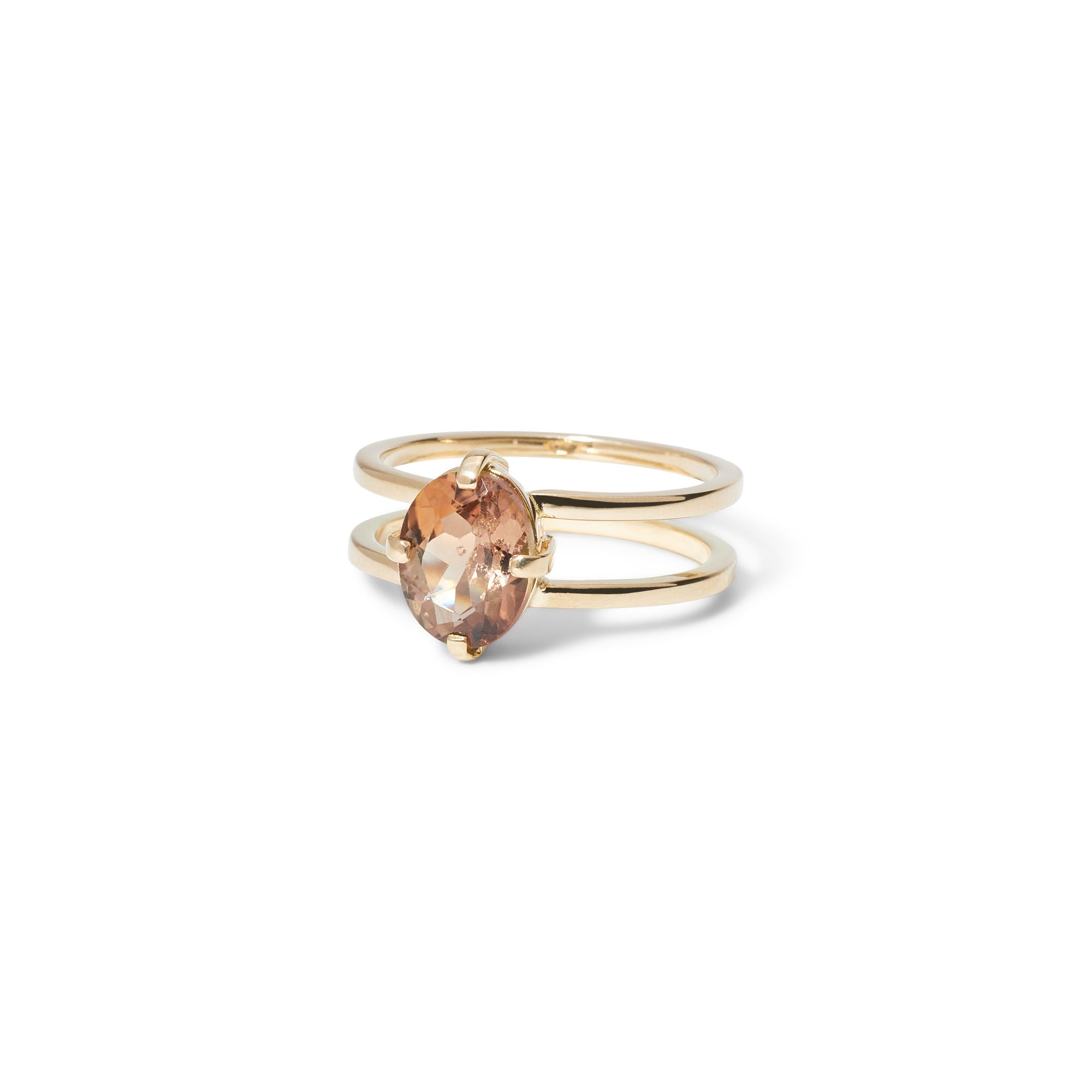 Nebula 18K Gold Ring w. Tourmaline