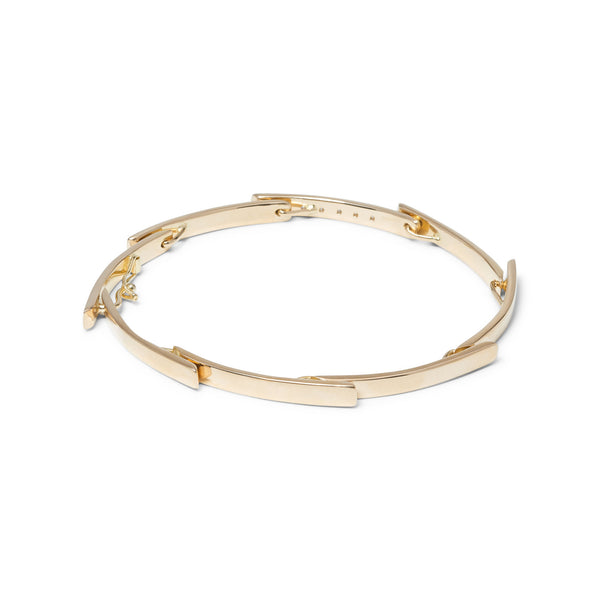Spiral Galaxy 18K Gold Bangle w. Lab-Grown Diamonds