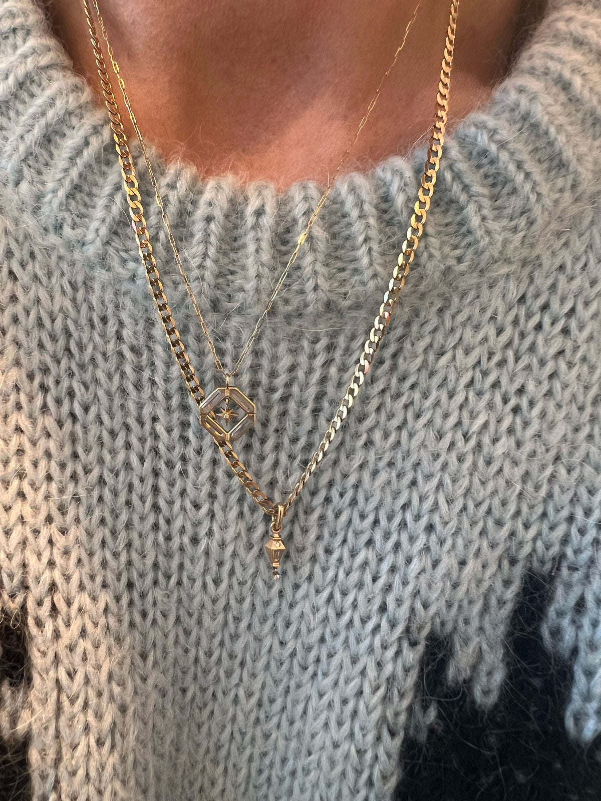 Métro Chain 9K Gold Necklace