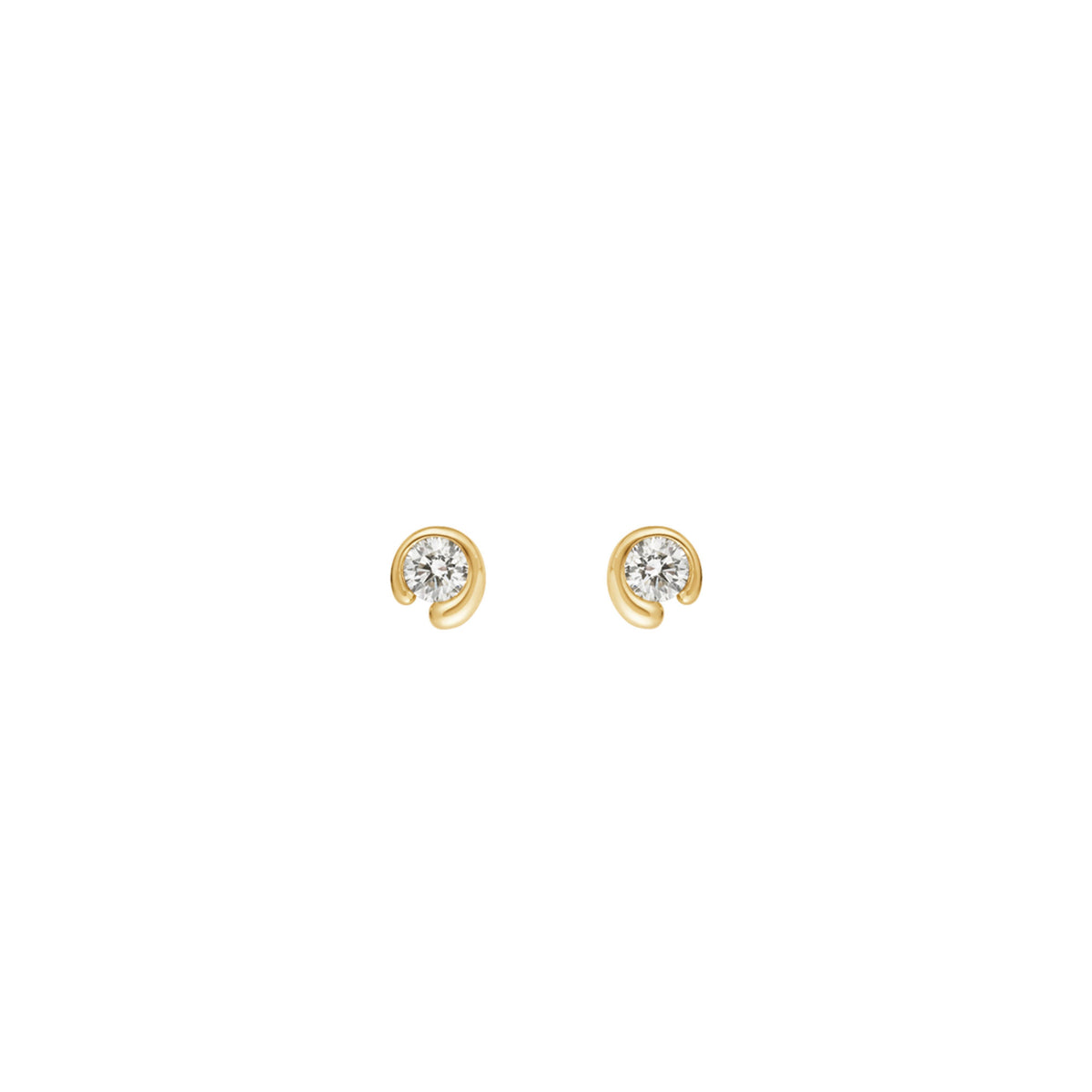 Mercy 18K Guld Ørestikker m. 0.40 ct Diamanter