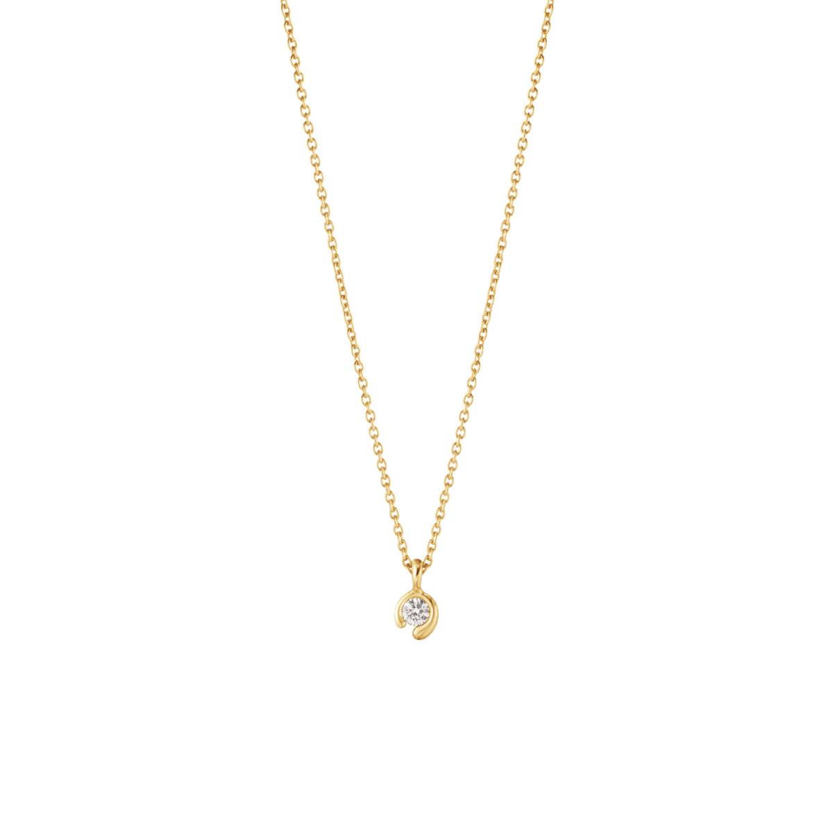 Mercy 18K Gold Necklace w. 0.05ct Diamond
