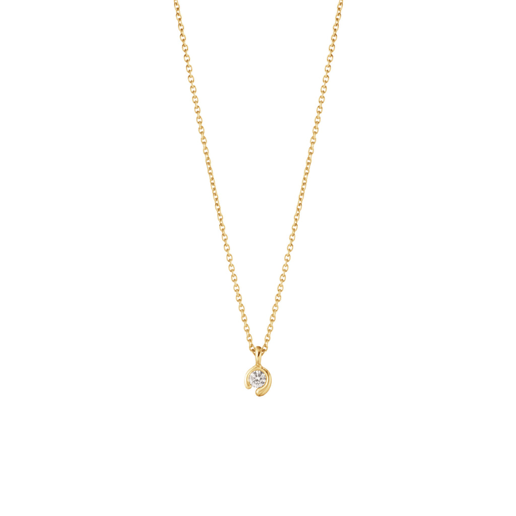Mercy 18K Guld Halskæde m. 0.05ct Diamant