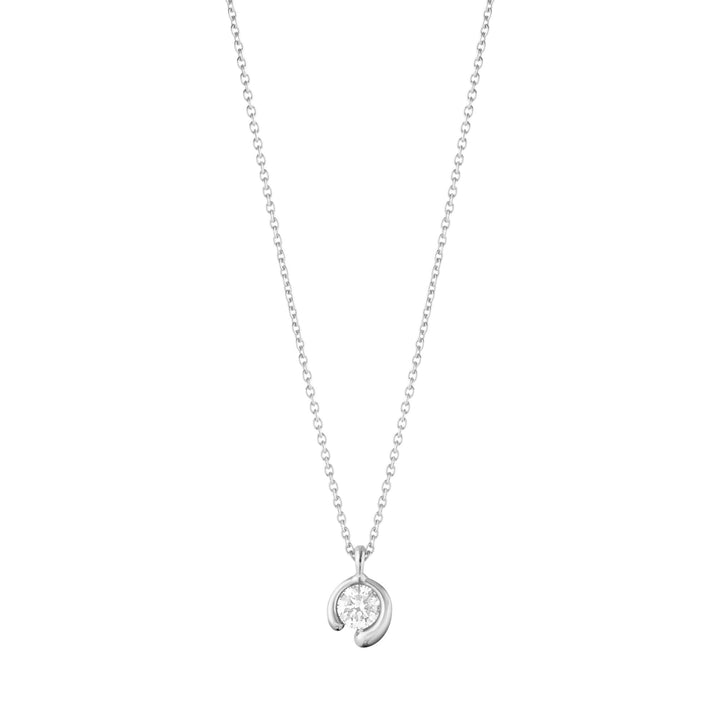 Mercy 18K White Gold Necklace w. 0.20 ct Diamond
