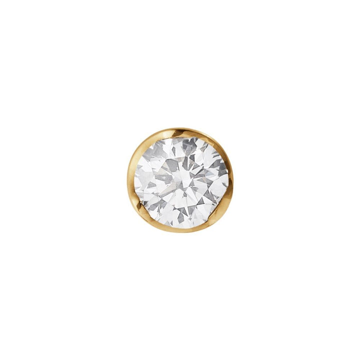 Signature 18K Gold Stud w. 0.20ct Diamond
