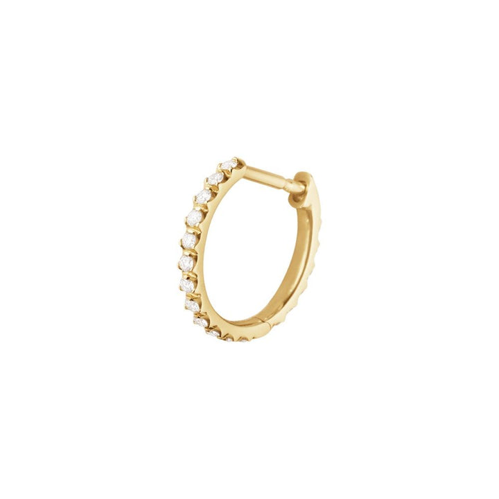 Signature 18K Gold Hoop w. 0.10ct Diamond
