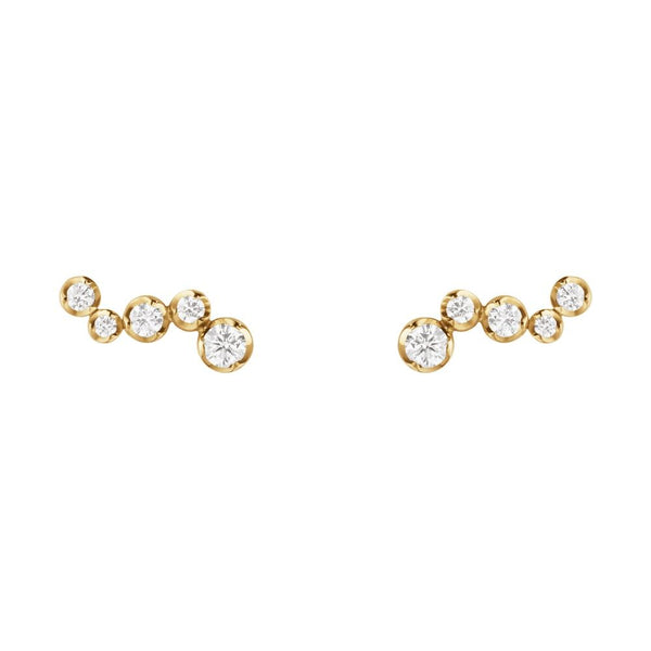Signature 18K Gold Studs w. 0.18ct Diamonds