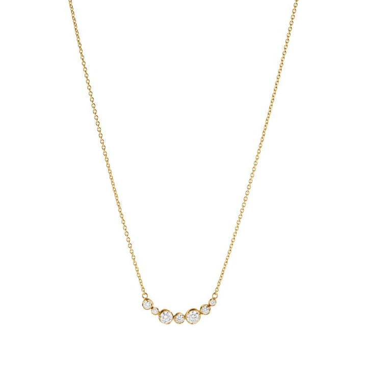 Signature 18K Gold Necklace w. 0.22ct Diamonds
