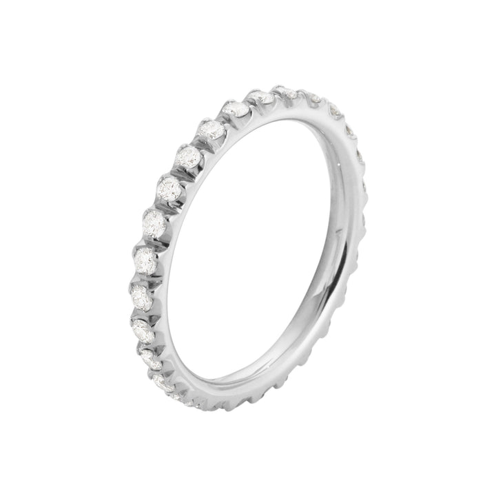 Signature Large Whitegold Ring w. 0.48-0.68 CT Diamonds