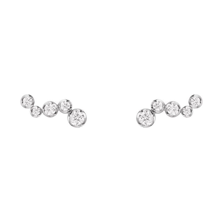 Signature 18K White Gold Studs w. 0.18ct Diamonds