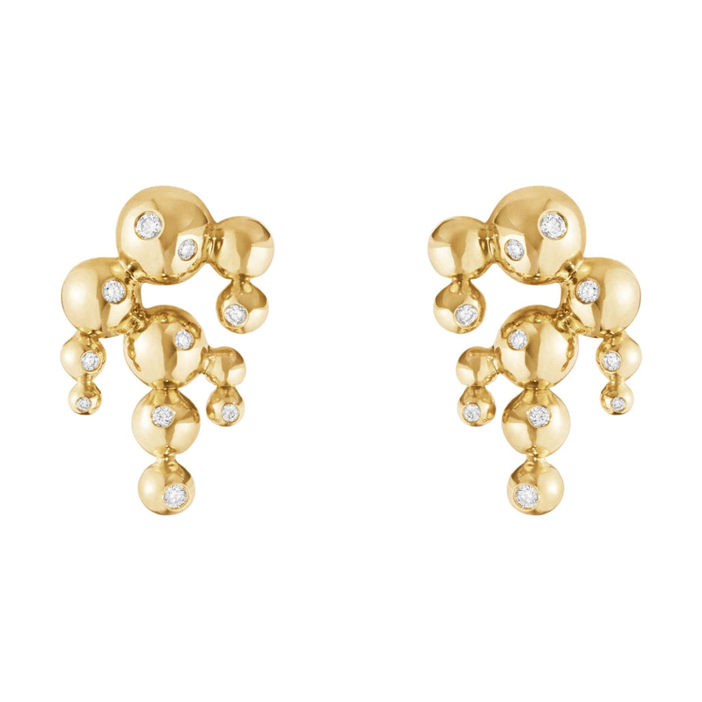 Moonlight Grapes 18K Kronleuchter Gold-Ohrringe mit Diamanten