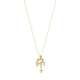 Moonlight Grapes Chandelier 18K Gold Necklace w. Diamonds