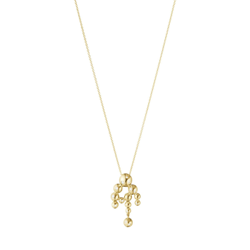 Moonlight Grapes Kronleuchter 18K Gold-Halskette mit Diamanten