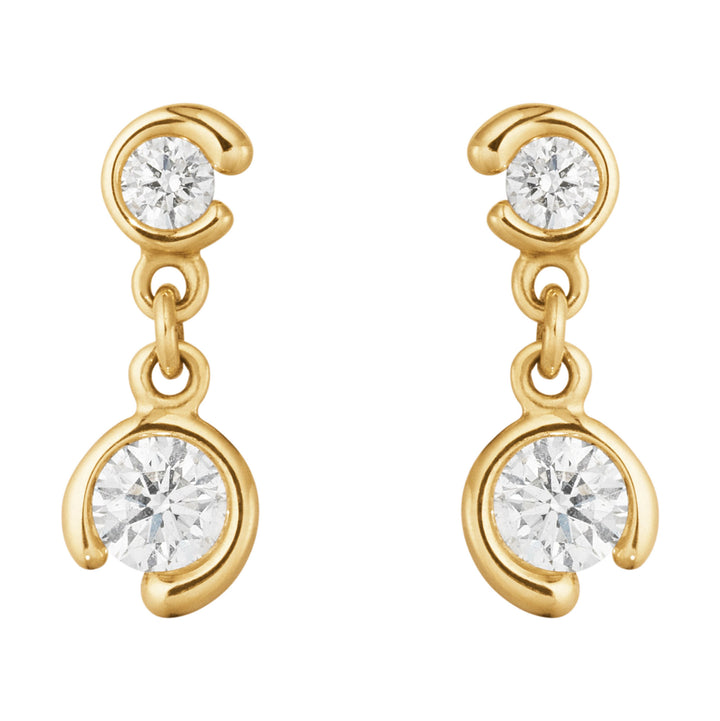 Mercy Dobble solitaire 18K Gold Earrings w. Diamond