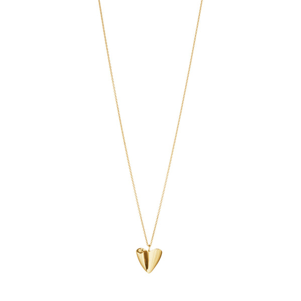 2024 Folded Heart 18K Gold Necklace