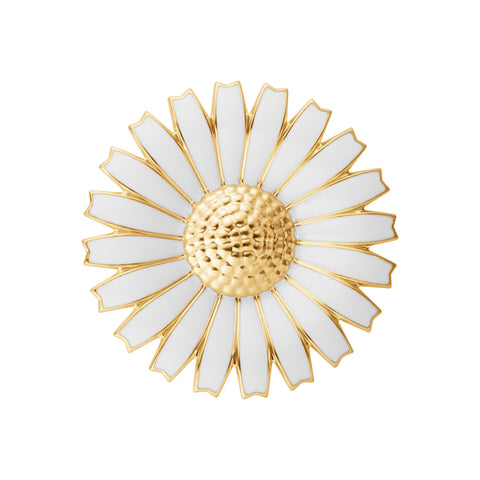 Georg Jensen Daisy Gold Plated Brooch The Jewellery Room