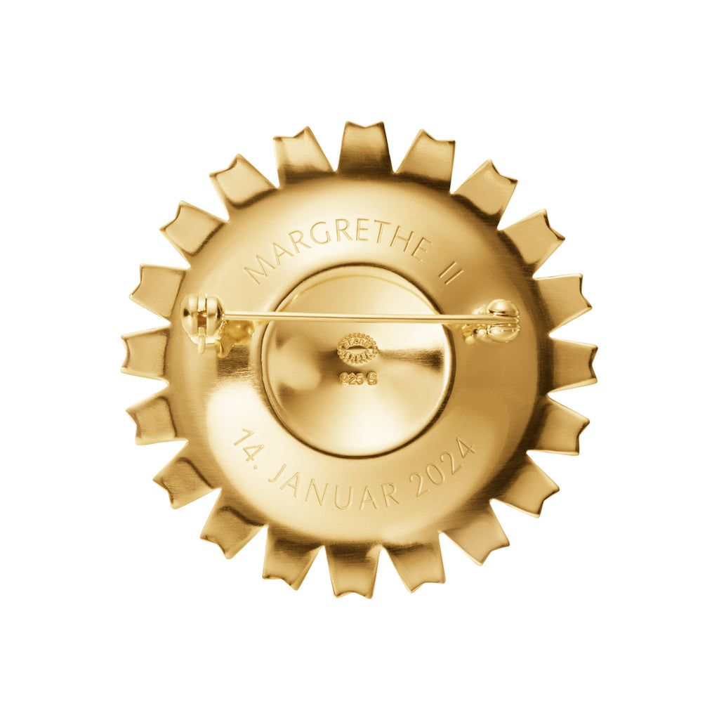 Daisy Gold Plated Brooch