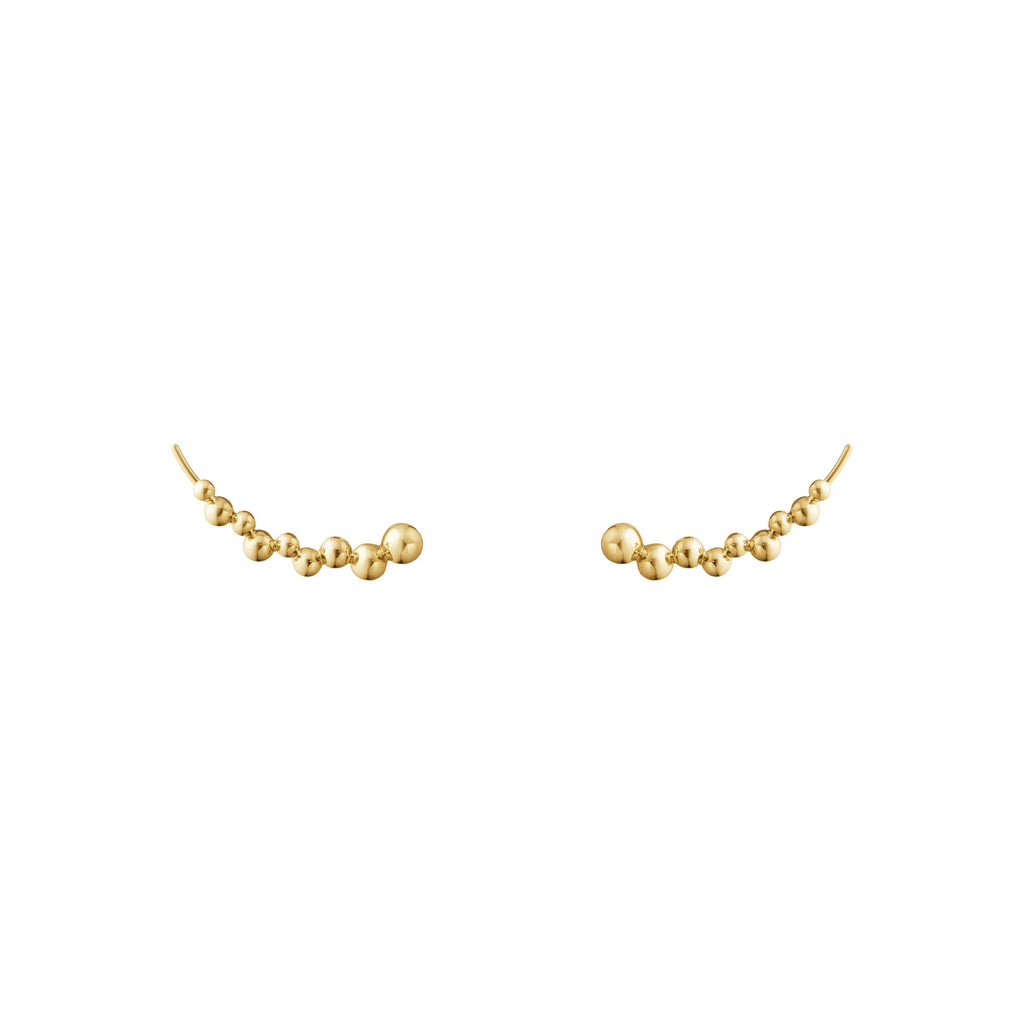 Moonlight Grapes Crawler 18K Gold Earrings