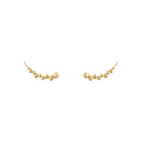 Moonlight Grapes Crawler 18K Gold Earrings