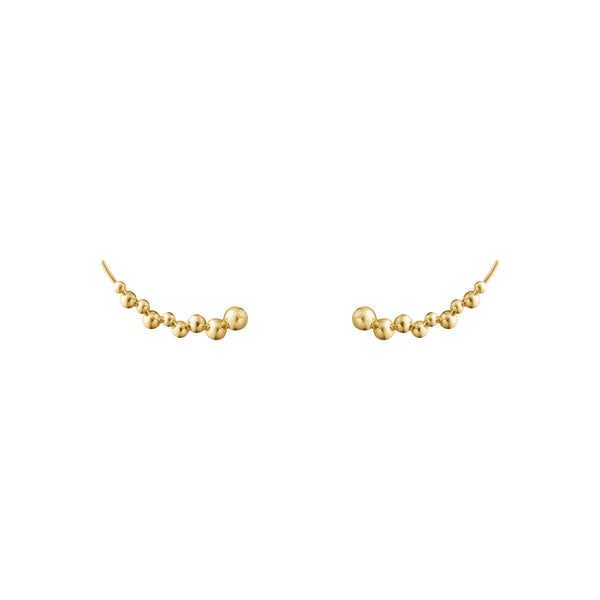 Moonlight Grapes Crawler 18K Gold Earrings