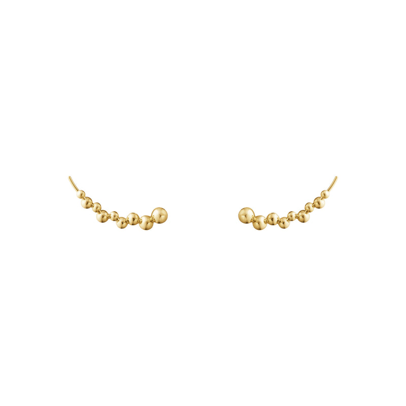 Moonlight Grapes Crawler 18K Gold Earrings